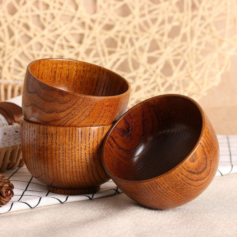 Natural Round Wood Bowls - American Beauty and Care Deals — abcdealstores