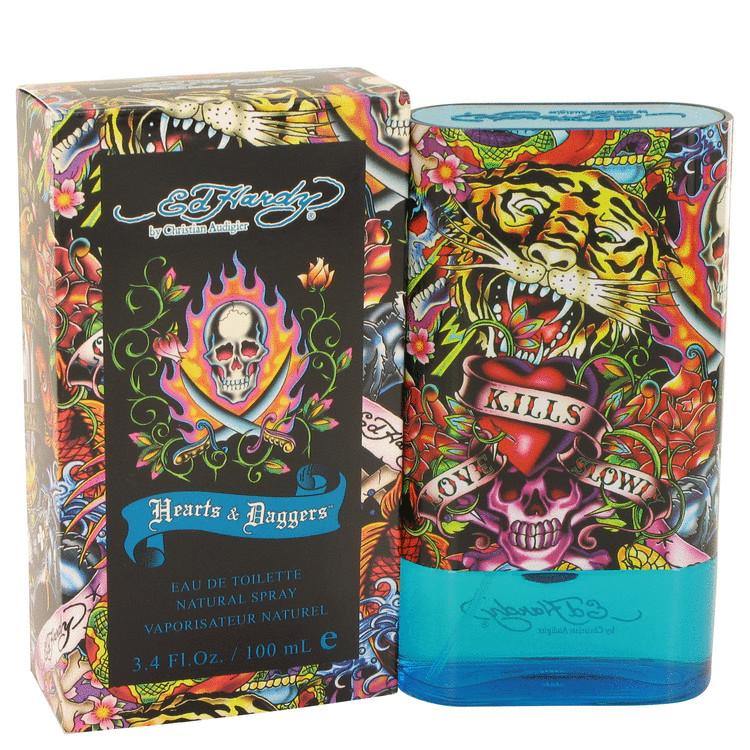 Ed Hardy Hearts & Daggers Eau De Toilette Spray By Christian Audigier - American Beauty and Care Deals — abcdealstores