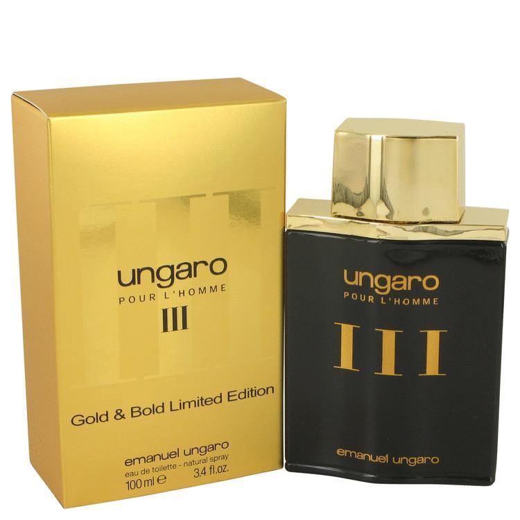 Ungaro Iii Eau De Toilette spray (Gold & Bold Limited Edition) By Ungaro - American Beauty and Care Deals — abcdealstores